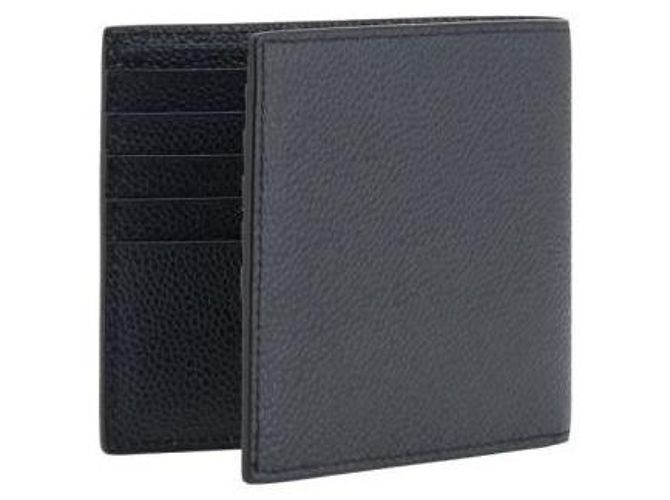 Thom Browne Pebble Grain Bifold Wallet Blue - view 5