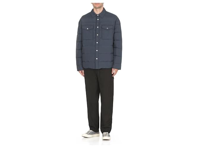 Kenzo Camicia overshirt trapuntata Blu - vista 6