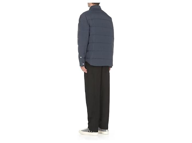 Kenzo Camicia overshirt trapuntata Blu - vista 7