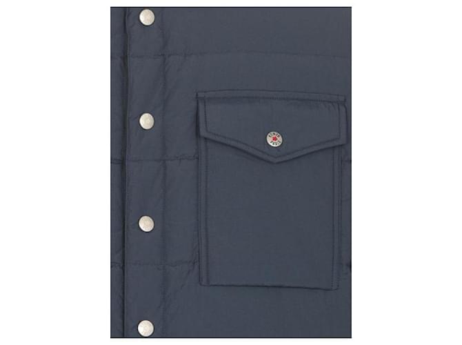 Kenzo Camicia overshirt trapuntata Blu - vista 8