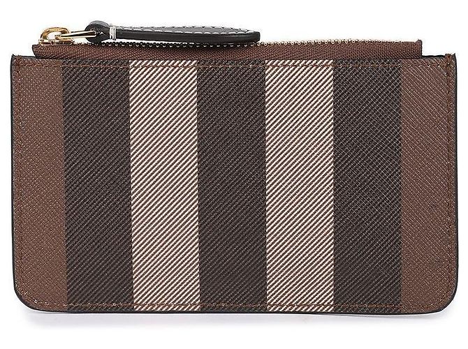 Burberry Check Strap Card Case Brown - view 3