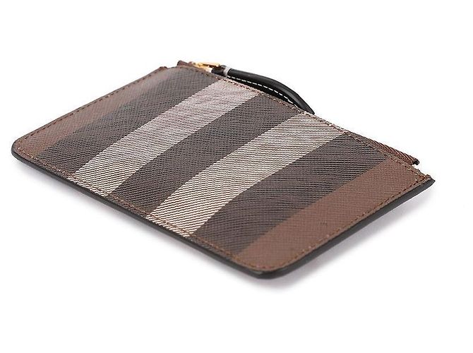 Burberry Check Strap Card Case Brown - view 6