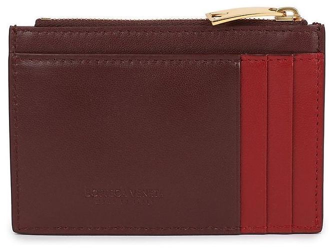 Bottega Veneta Tarjetero con cremallera Castaño - vista 5