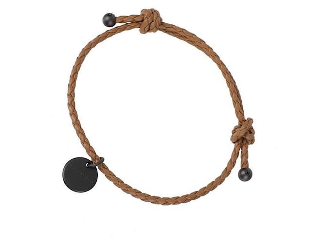 Bottega Veneta Bracciale Intrecciato Marrone - vista 4