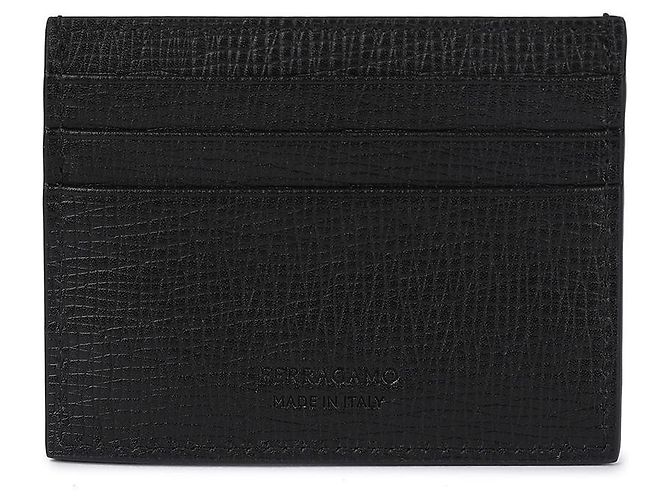 Salvatore Ferragamo Schwarzer Kreditkartenhalter - vista 5