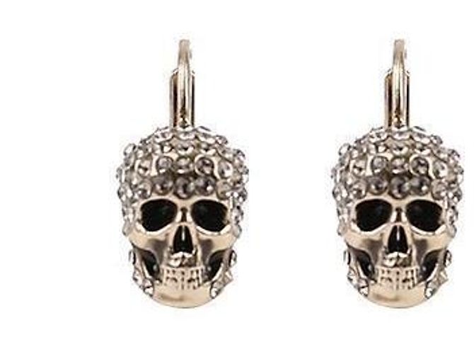 Alexander Mcqueen Skull Ohrringe Golden - Ansicht 3