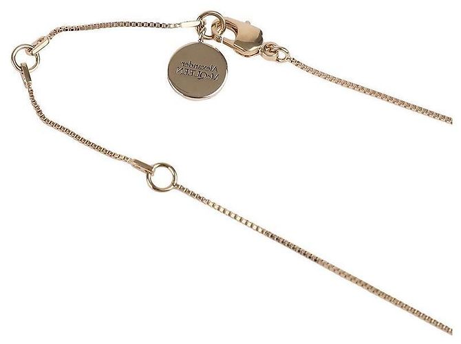 Alexander Mcqueen Collar con Péndulo de Calavera Dorado - vista 9