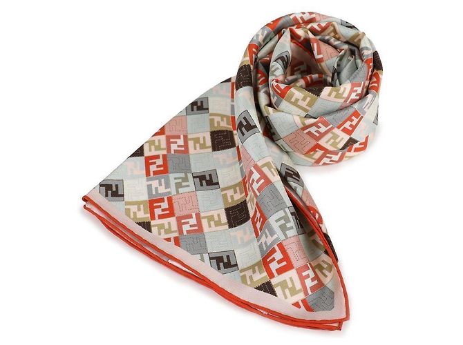 Fendi Cachecol FF Laranja - vista 3