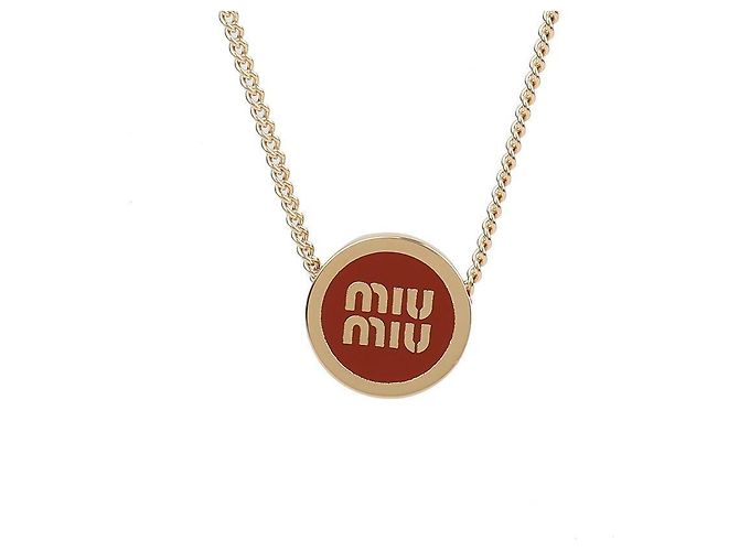 Miu Miu Collana in metallo Rosso - vista 6