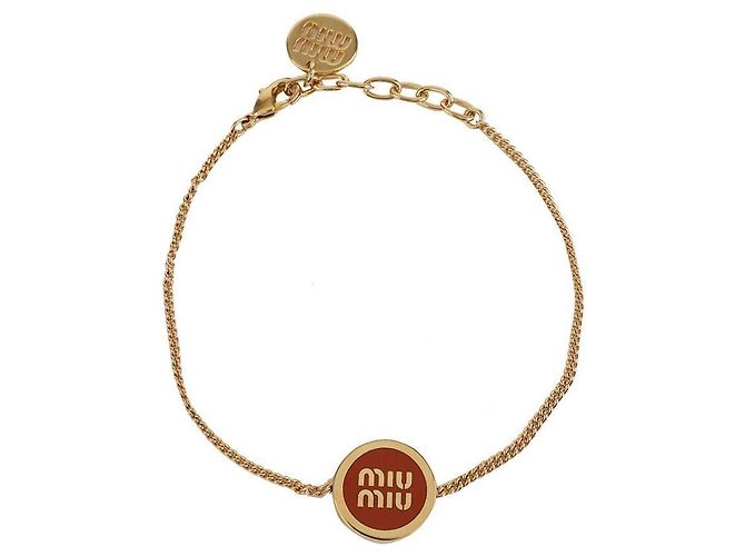 Miu Miu Bracciale in metallo smaltato Rosso - vista 3