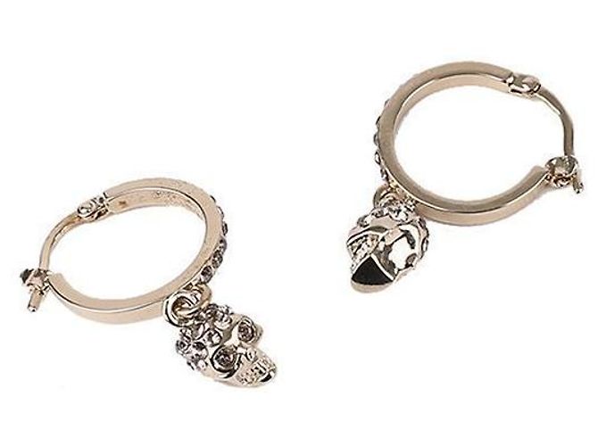 Alexander Mcqueen Orecchini a cerchio Skull - vista 4