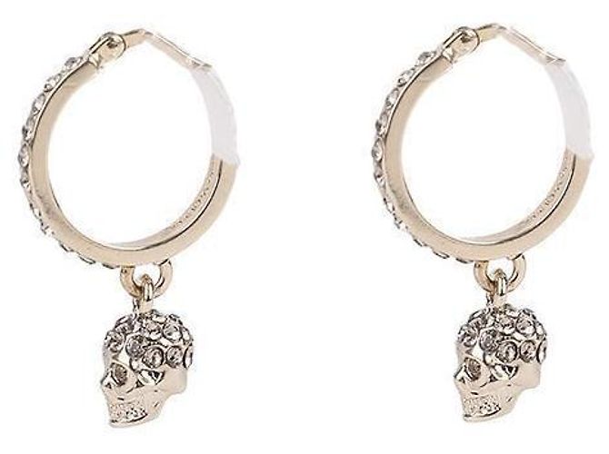 Alexander Mcqueen Orecchini a cerchio Skull - vista 5