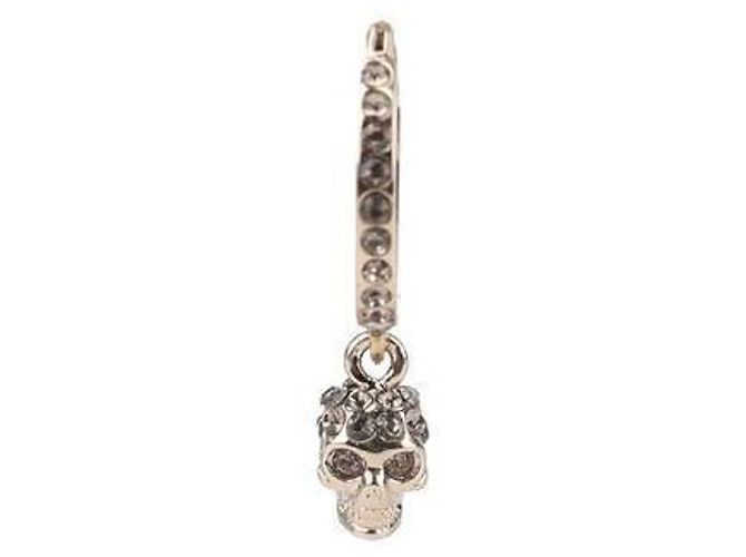 Alexander Mcqueen Orecchini a cerchio Skull - vista 7