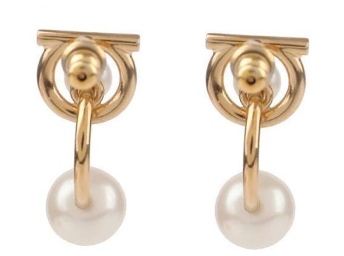 Salvatore Ferragamo Gancini Perlenohrringe - Ansicht 6