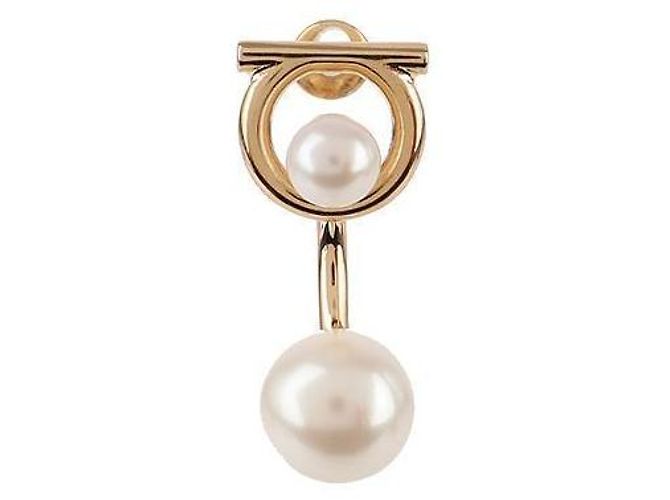 Salvatore Ferragamo Gancini Perlenohrringe - Ansicht 7