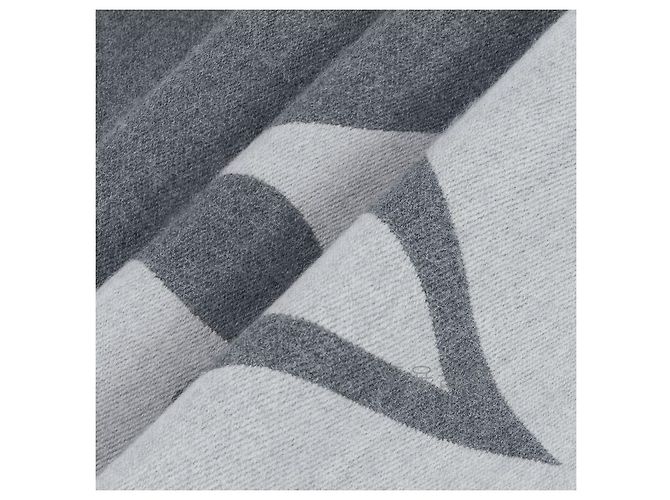 Louis Vuitton Grafischer Doppel-Schal Khaki Grün - Ansicht 8