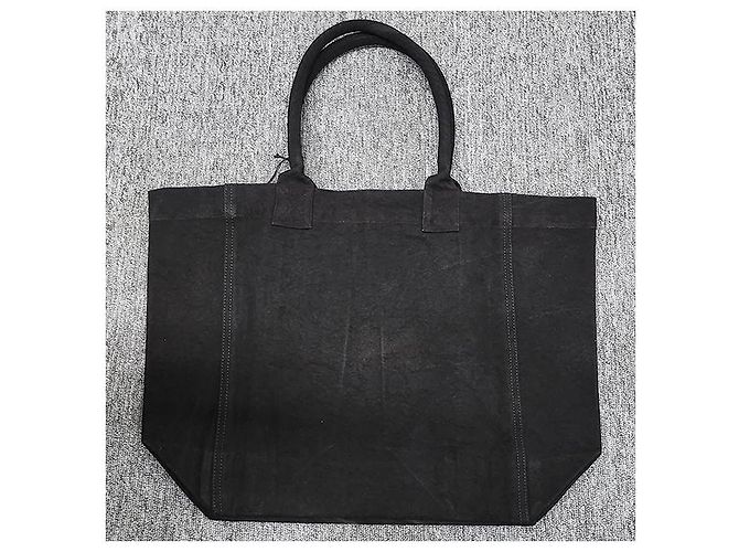 Isabel Marant Sac fourre-tout avec logo brodé YENKY Noir délavé - vue 14