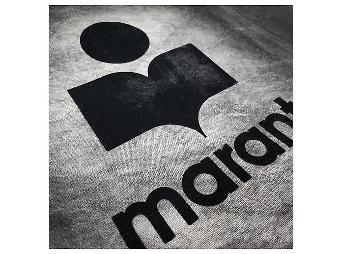 Isabel Marant Sac fourre-tout avec logo brodé YENKY Noir délavé - vue 16
