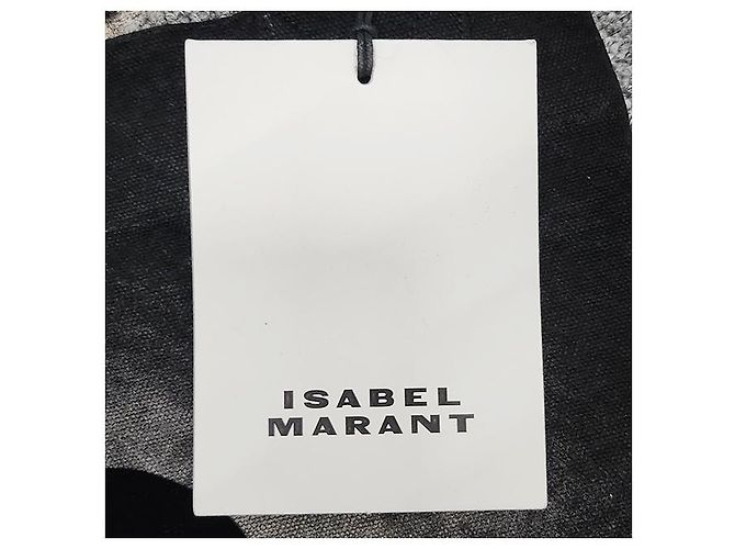 Isabel Marant Sac fourre-tout avec logo brodé YENKY Noir délavé - vue 19