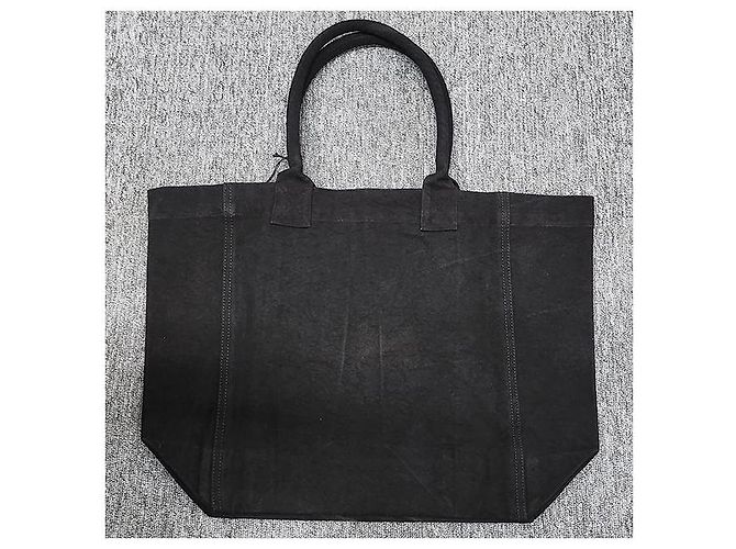 Isabel Marant Sac fourre-tout avec logo brodé YENKY Noir délavé - vue 3