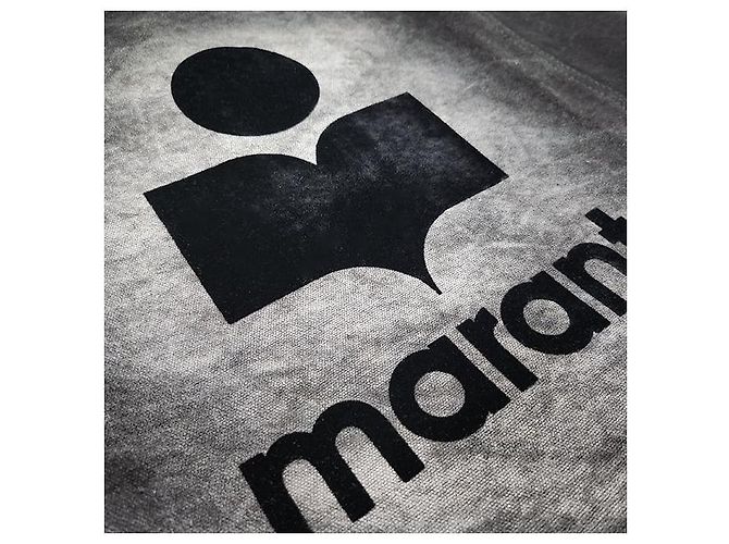 Isabel Marant Sac fourre-tout avec logo brodé YENKY Noir délavé - vue 5