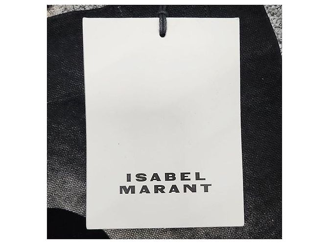 Isabel Marant Sac fourre-tout avec logo brodé YENKY Noir délavé - vue 8