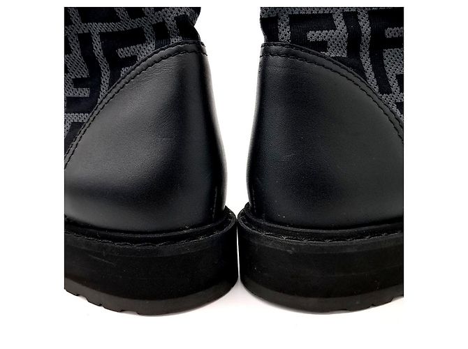 Botas de combate Rococo Fendi Castaño - vista 3