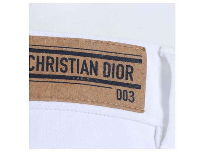 Pantalones Christian Dior Blanco - vista 4
