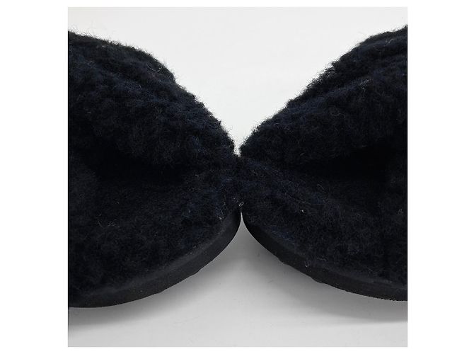 Tod's Sandali in pelliccia Tods Nero - vista 2