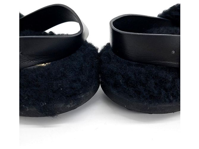 Tod's Sandali in pelliccia Tods Nero - vista 3