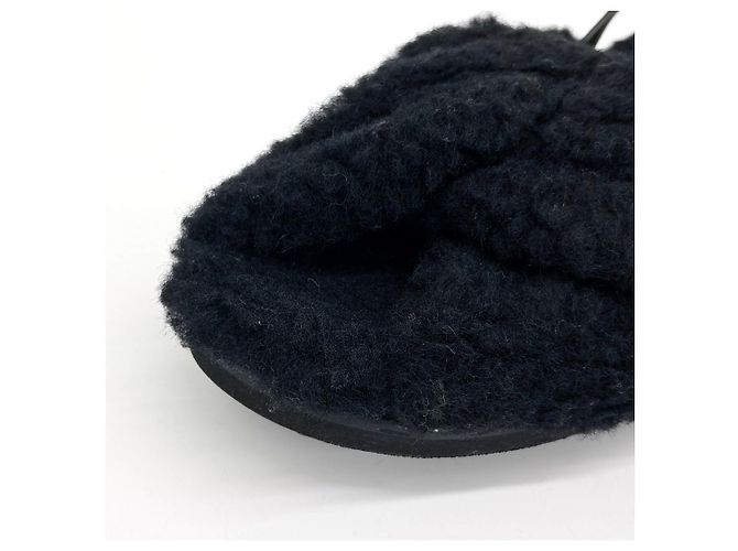 Tod's Sandali in pelliccia Tods Nero - vista 5