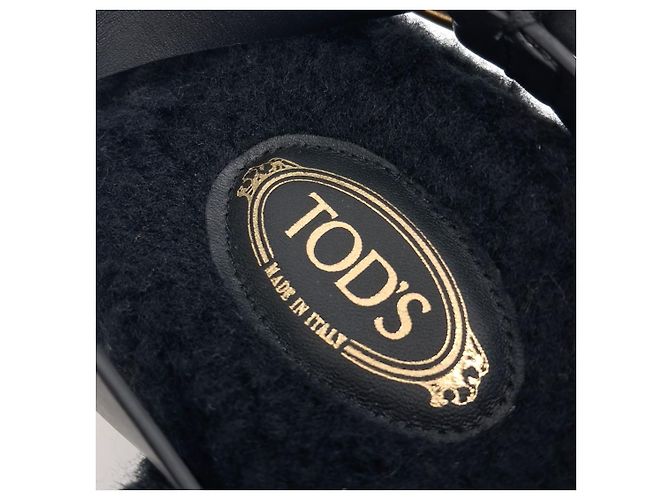 Tod's Sandali in pelliccia Tods Nero - vista 6
