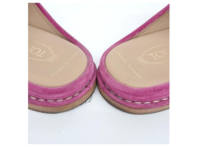 Handerskim Wildleder-Mule von Tod's Pink - Ansicht 3