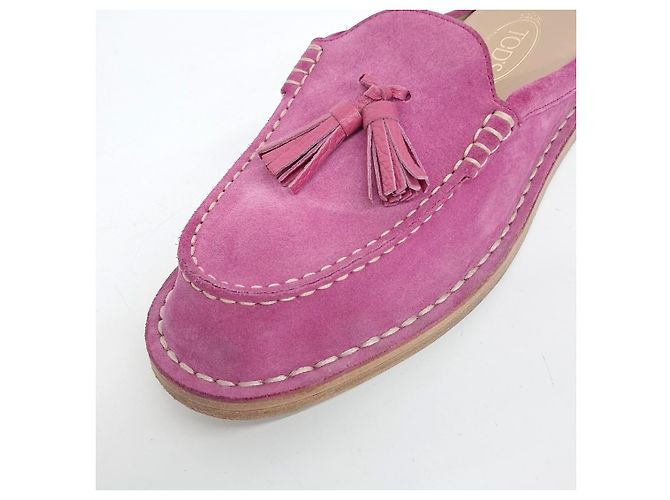 Handerskim Wildleder-Mule von Tod's Pink - Ansicht 5