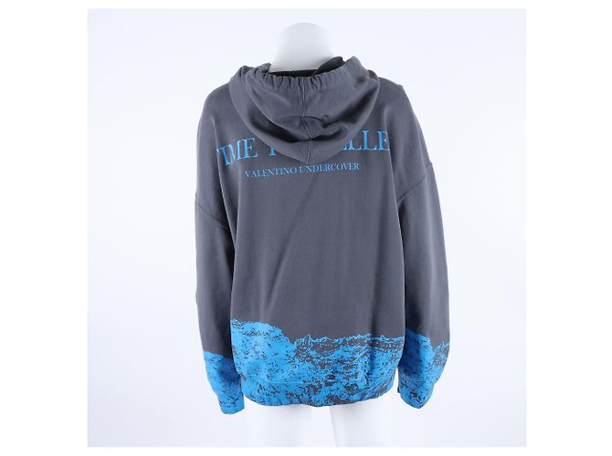 Valentino Long Sleeve Hoodie Blue - view 3