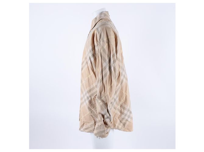 Camicia a Maniche Lunghe Burberry Marrone - vista 2