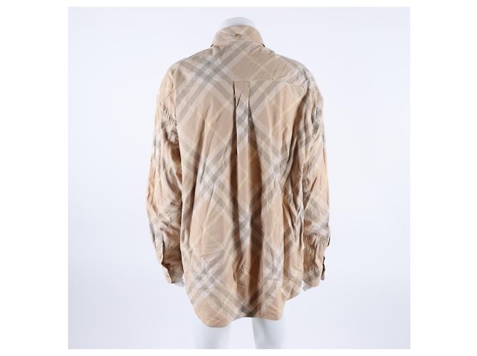 Camicia a Maniche Lunghe Burberry Marrone - vista 3