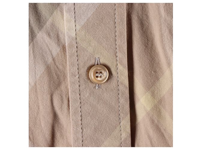 Camicia a Maniche Lunghe Burberry Marrone - vista 4