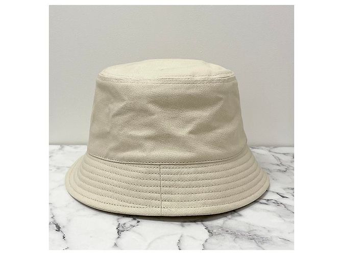 Isabel Marant Cappello bucket logo HALEY Ecru Timbro rosso: ECRD - vista 13