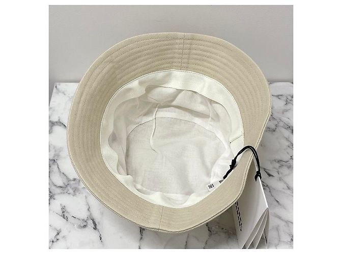 Isabel Marant Cappello bucket logo HALEY Ecru Timbro rosso: ECRD - vista 14