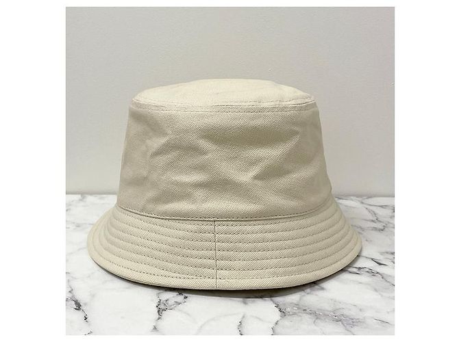 Isabel Marant Cappello bucket logo HALEY Ecru Timbro rosso: ECRD - vista 4