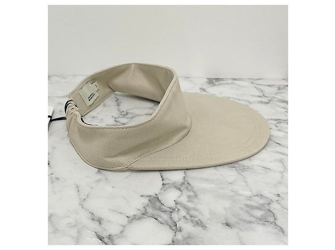 Isabel Marant Cappellino Visor Logo TYRY Ecru Rosso (ECRD) - vista 14