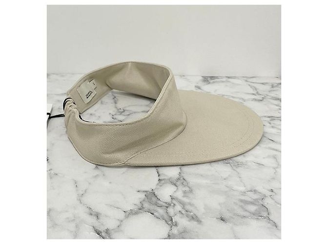 Isabel Marant Cappellino Visor Logo TYRY Ecru Rosso (ECRD) - vista 4
