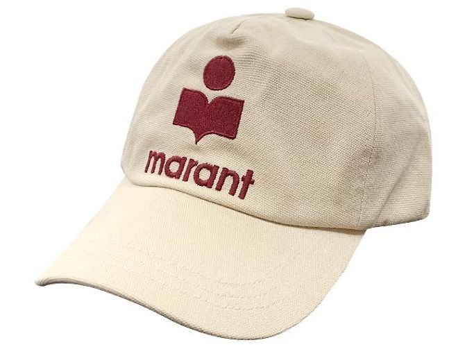 Isabel Marant Cappellino da baseball Tyrony Logo Ecru Timbro rosso: ECRD - vista 11