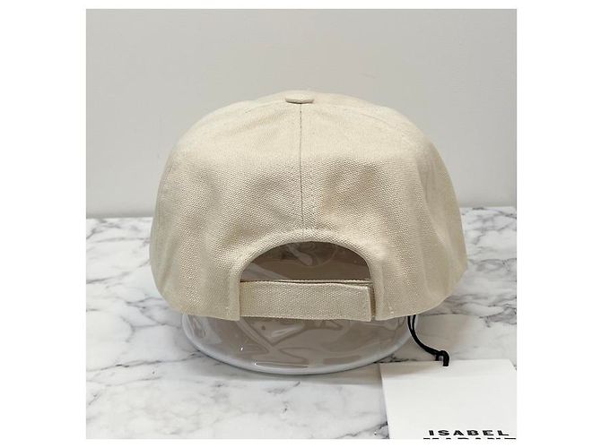 Isabel Marant Cappellino da baseball Tyrony Logo Ecru Timbro rosso: ECRD - vista 14