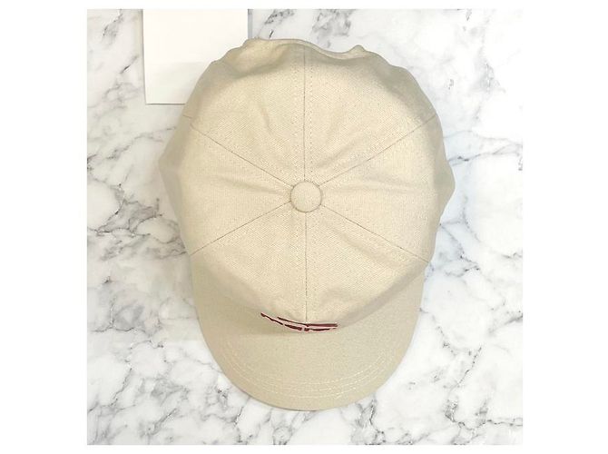 Isabel Marant Cappellino da baseball Tyrony Logo Ecru Timbro rosso: ECRD - vista 15