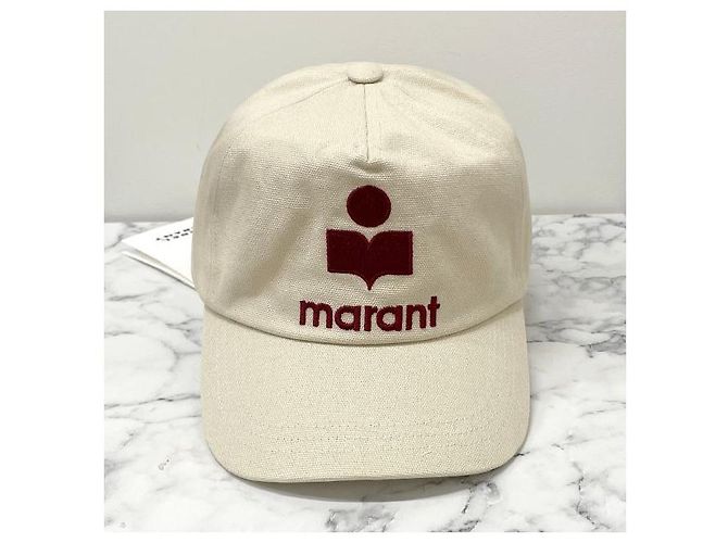 Isabel Marant Cappellino da baseball Tyrony Logo Ecru Timbro rosso: ECRD - vista 2