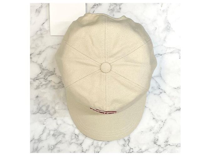 Isabel Marant Cappellino da baseball Tyrony Logo Ecru Timbro rosso: ECRD - vista 5