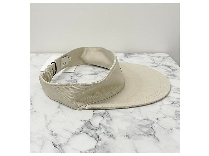 Isabel Marant Tyry Logo Visor Cap Ecru Rot - Ansicht 14