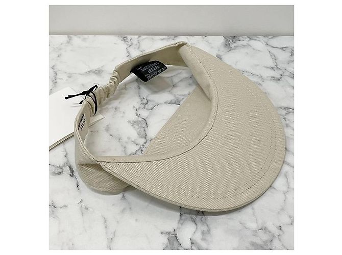 Isabel Marant Tyry Logo Visor Cap Ecru Rot - Ansicht 6